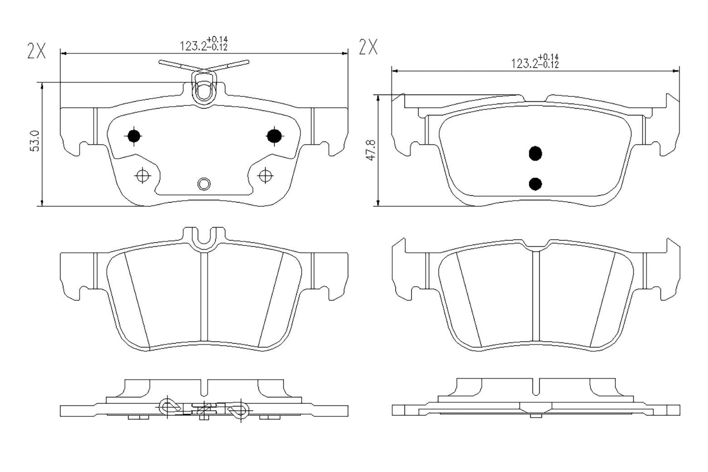 BOGAP F8210412 Brake Pad Set, Disc Brake