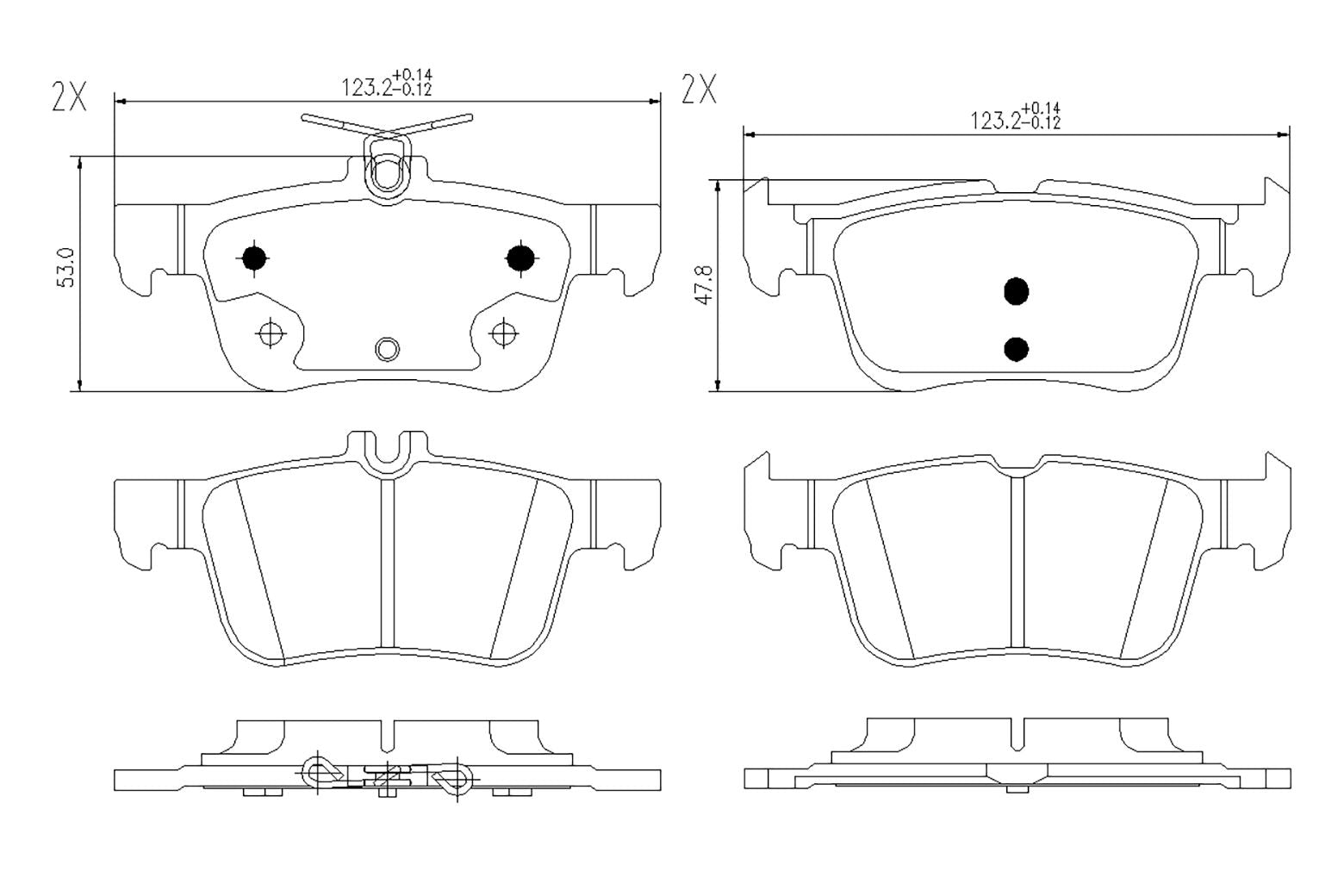 BOGAP F8210412 Brake Pad Set, Disc Brake