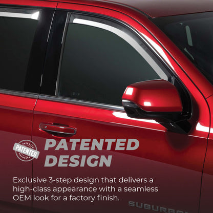 Putco 05-08 Hyundai Tucson (Set of 4) - Tape On Install Element Chrome Window Visors