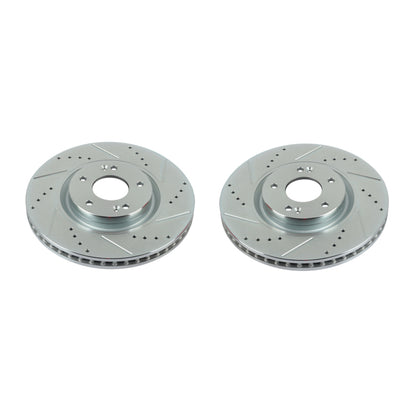 PowerStop Power Stop 12-17 Hyundai Azera Front Evolution Drilled & Slotted Rotors - Pair