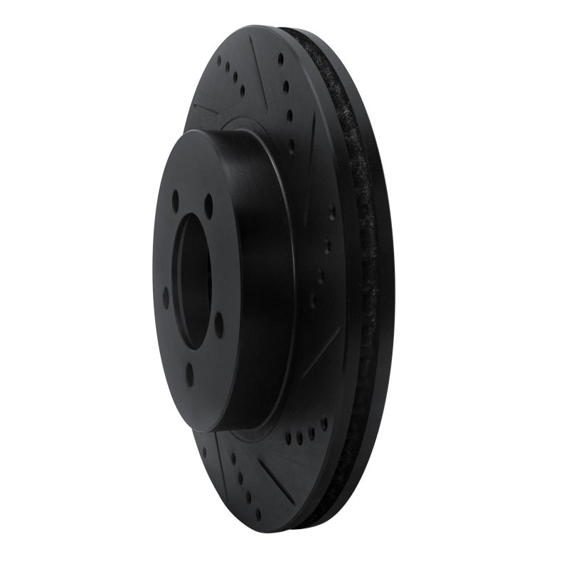 R1 Concepts R1 02-05 Ford Explorer Front Right Drilled & Slotted Black Brake Rotor