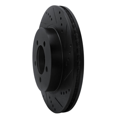 R1 Concepts R1 02-05 Ford Explorer Front Right Drilled & Slotted Black Brake Rotor