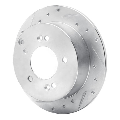 R1 Concepts R1 01-10 Hyundai XG350 Rear Left Drilled & Slotted Silver Brake Rotor
