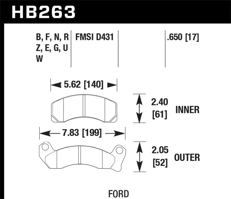 Hawk Performance Hawk HP+ Street Brake Pads