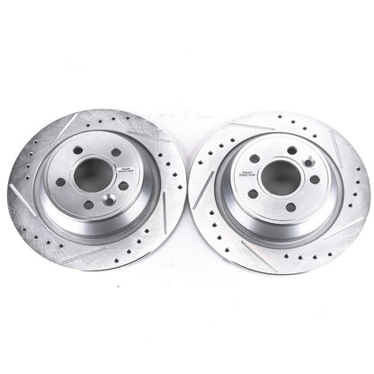 PowerStop Power Stop 12-15 Land Rover Range Rover Evoque Rear Evolution Drilled & Slotted Rotors - Pair
