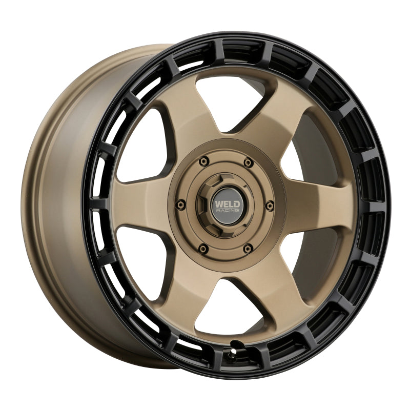 Weld Off-Road Ridge 20x9 - 8x180 BP - ET0 - 124.3mm CB - Satin Bronze Wheel (Black Ring)