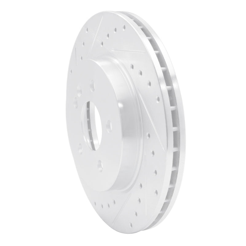 R1 Concepts R1 98-05 Mercedes-Benz ML320 Front Left Drilled & Slotted Silver Brake Rotor