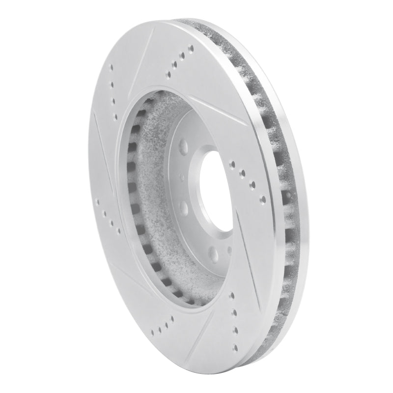 R1 Concepts R1 06-09 Buick TERRAZA Front Right Drilled & Slotted Silver Brake Rotor