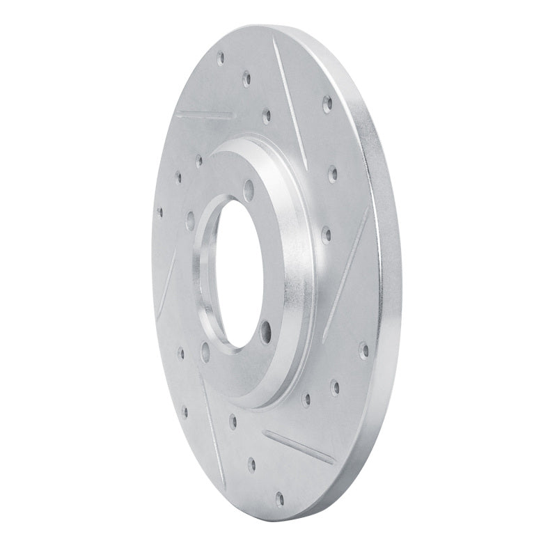 R1 Concepts R1 79-81 Toyota Celica Front Right Drilled & Slotted Silver Brake Rotor