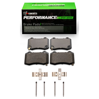 R1 Concepts R1 2004-2024 Cadillac CTS Rear R1 Performance Sport Pads & Hardware Kit