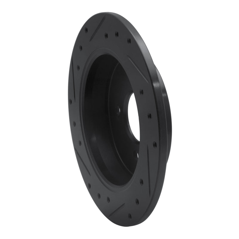 R1 Concepts R1 12-25 Dodge Attitude (Mexico) Rear Right Drilled & Slotted Black Brake Rotor