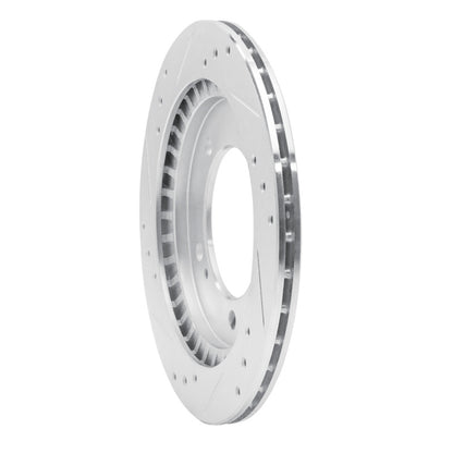 R1 Concepts R1 99-04 Chevrolet Tracker Front Right Drilled & Slotted Silver Brake Rotor