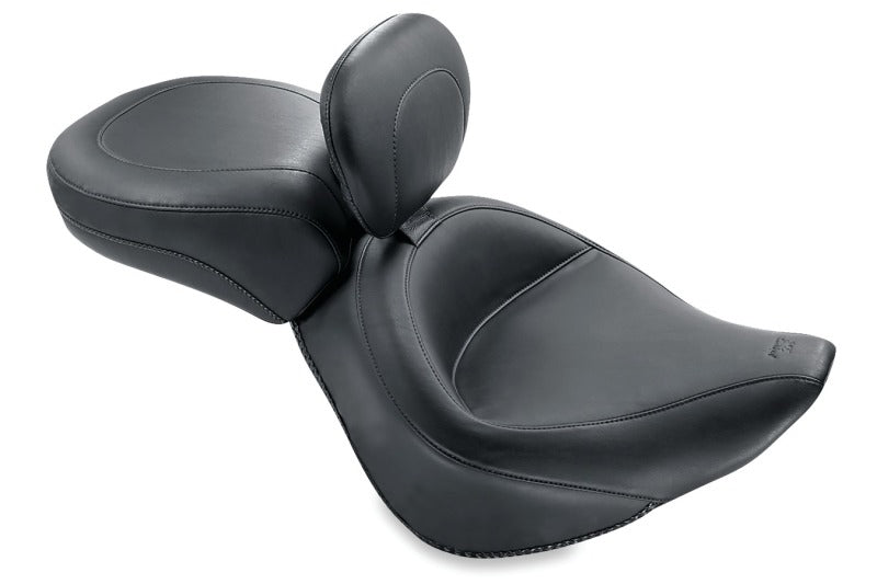 Mustang Motorcycle Mustang 84-06 Harley Standard Rear Tire Wide,84-99 Softail Touring Recessed Passenger Seat - Black