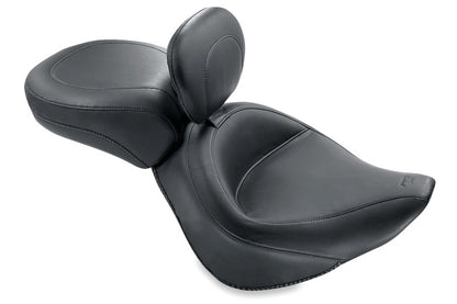 Mustang Motorcycle Mustang 00-15 Harley Softail Standard Rear Tire Wide Touring Recessed Passenger Seat - Black