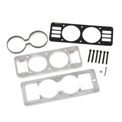 Autometer 87-93 Ford Mustang Black Dual Gauge Cage w/ Vents