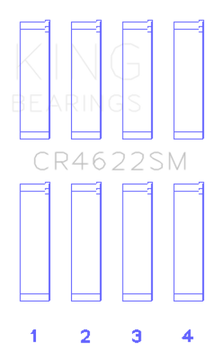 King Engine Bearings Subaru FB20 Connecting Rod Bearing Set