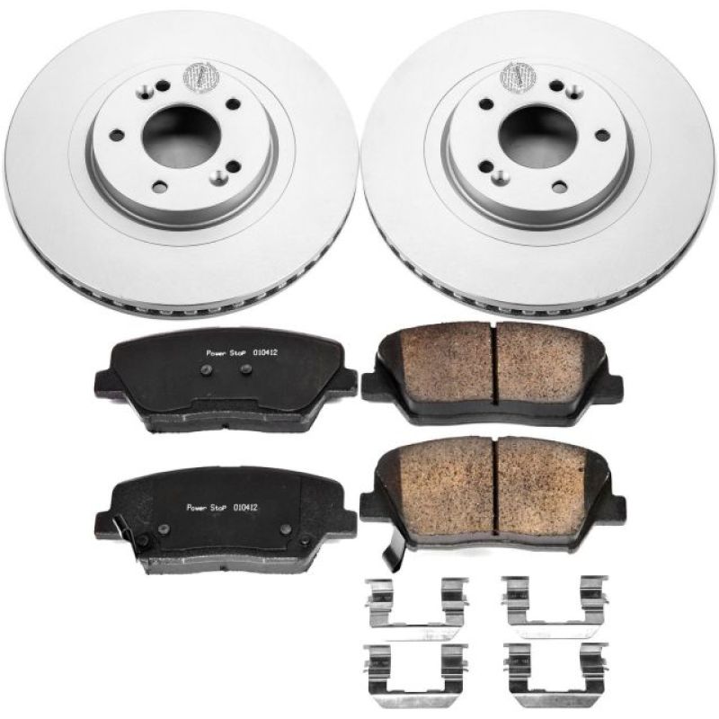 PowerStop Power Stop 13-18 Hyundai Santa Fe Sport Front Z17 Evolution Geomet Coated Brake Kit