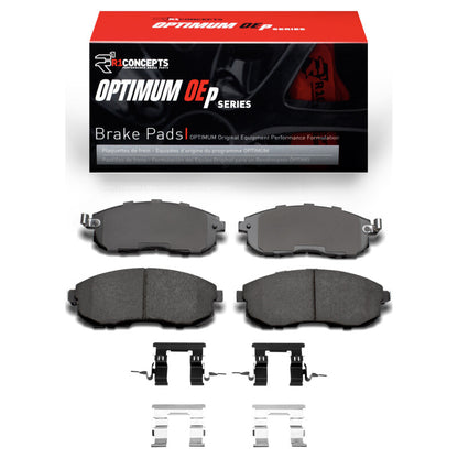 R1 Concepts R1 02-19 Infiniti I35 Front Optimum OE Brake Pads & Hardware Kit
