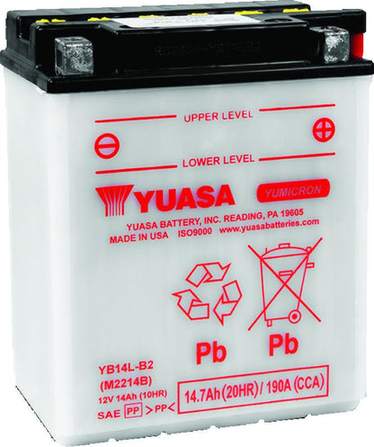 Yuasa Battery Yuasa YB14L-B2 Yumicron CX 12-Volt Battery