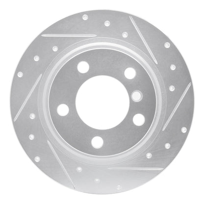 R1 Concepts R1 15-26 BMW 228I xDrive Gran Coupe Front Right Drilled & Slotted Silver Brake Rotor