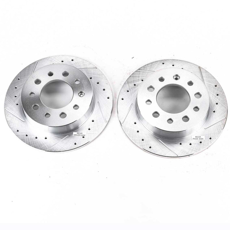 PowerStop Power Stop 03-08 Hyundai Tiburon Rear Evolution Drilled & Slotted Rotors - Pair