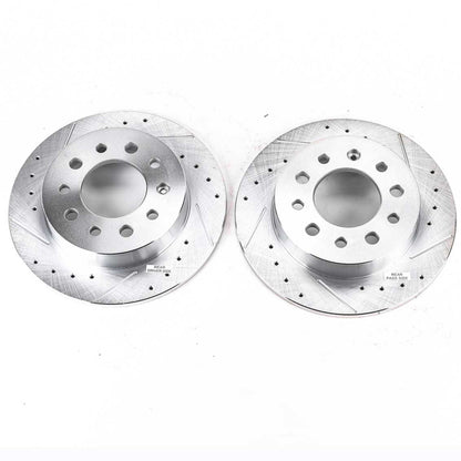 PowerStop Power Stop 03-08 Hyundai Tiburon Rear Evolution Drilled & Slotted Rotors - Pair