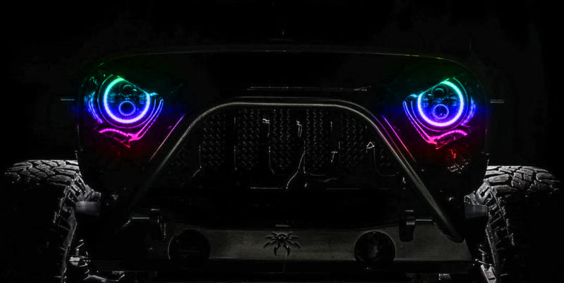 ORACLE Lighting Oracle 7in High Powered LED Headlights - Black Bezel - ColorSHIFT - BC1