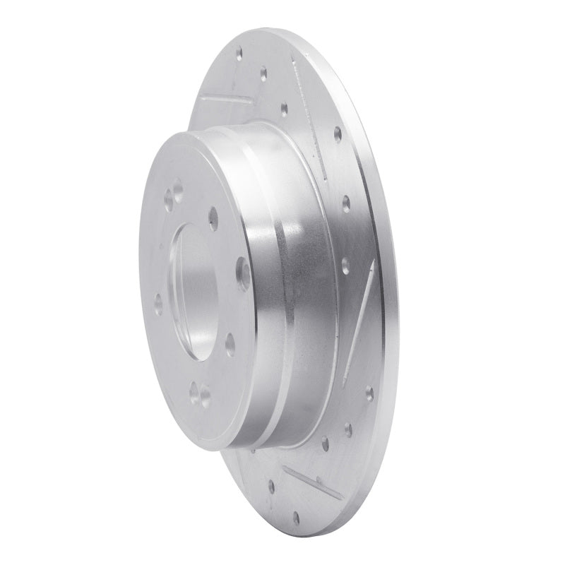 R1 Concepts R1 05-20 Hyundai TUCSON Rear Right Drilled & Slotted Silver Brake Rotor
