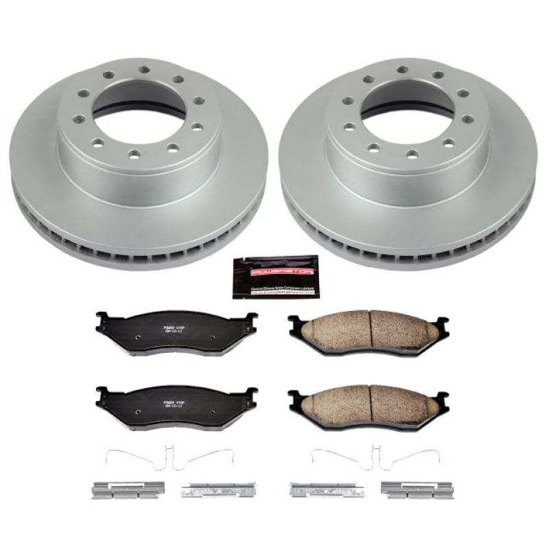 PowerStop Power Stop 05-16 Ford F-550 Super Duty Front Z17 Coated Brake Kit