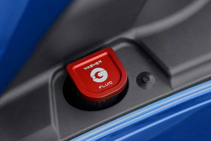 Goldenwrench Blackline Performance A90 Supra Edition RED Billet Washer Fluid Cap