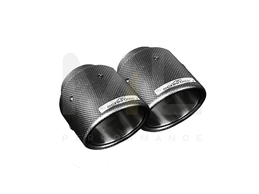 AC Schnitzer BMW G01 G02 102mm Sport Carbon Tailpipe Set (Inc. X3 30i, X3 M40ix, X4 30i & X4 M40ix)