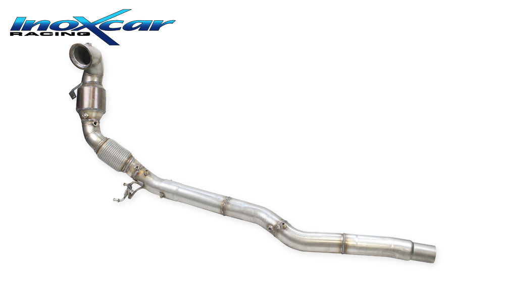 InoXcar AFGOLF8R.CAT Volkswagen Golf 8 R Catalyst Replacement Pipe  With Sport Catalyst 200 Cpsi (Delete The Cat And GPF)