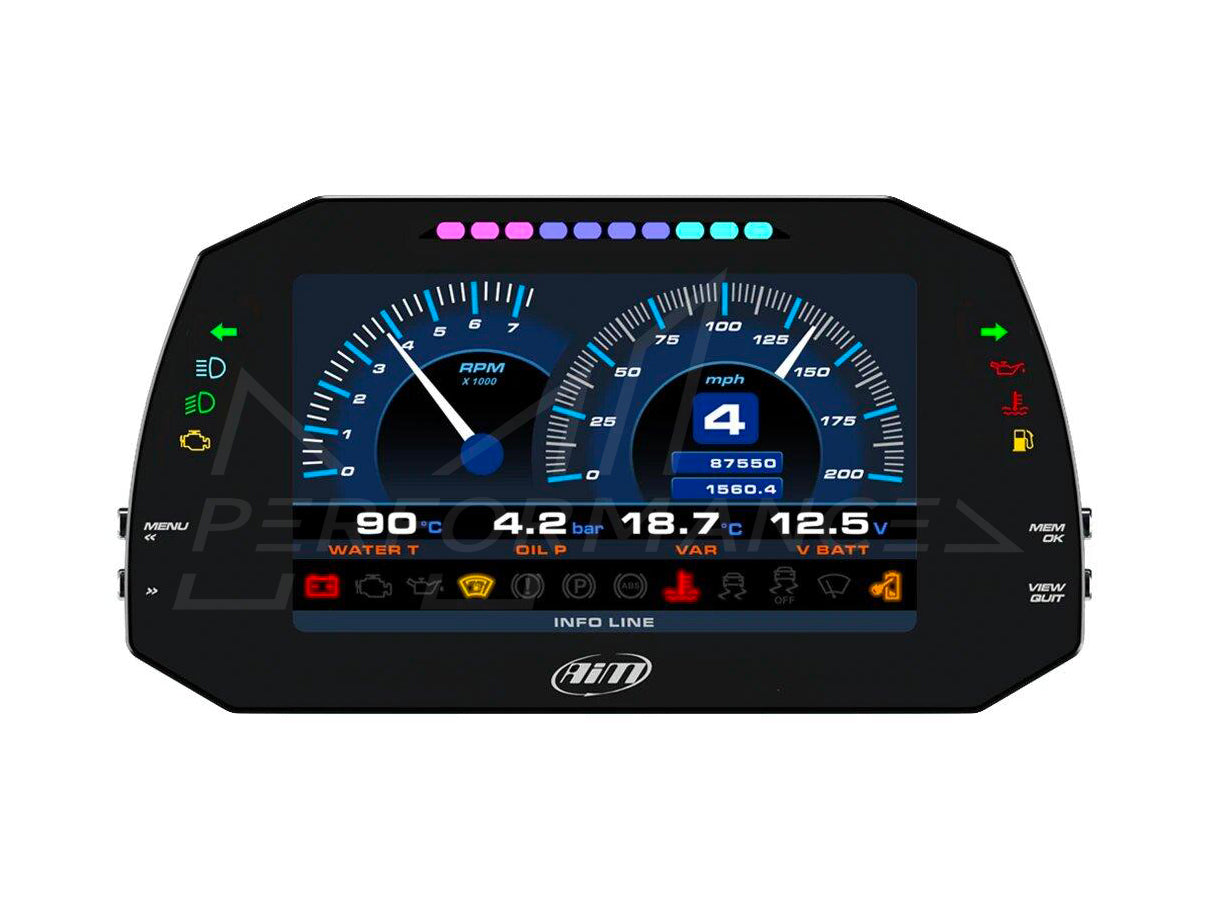 AiM Universal MXG 1.2 Strada IVA Compliant 7" Dash Display Plug And Play Kit