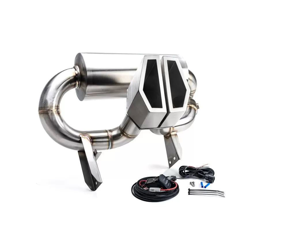 Agency Power AP-BRP-X3-170 Valvetronic Exhaust System Silver Tips Can-Am Maverick X3 Turbo 2017-2023