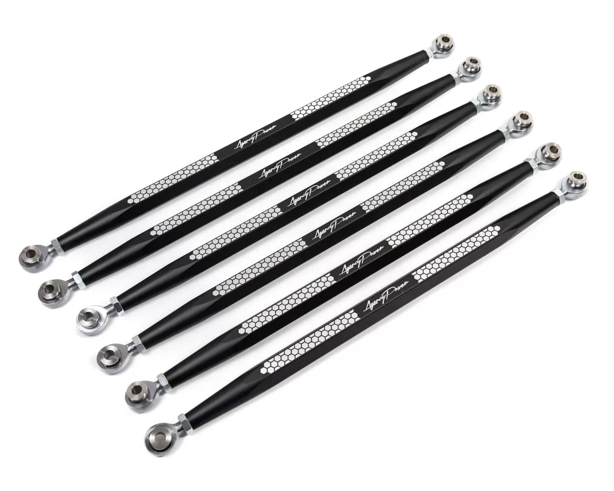 Agency Power AP-BRP-X3-200-BLK Adjustable Rear Radius Rod Set Black Can-Am Maverick X3