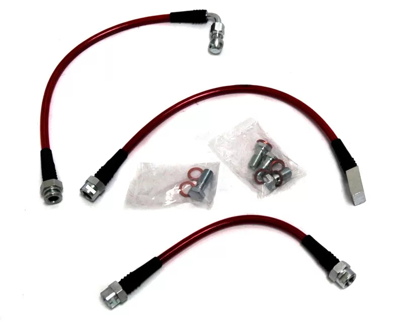 Agency Power AP-CTSV1-410 Rear Steel Braided Brake Lines Cadillac CTS-V 04-07