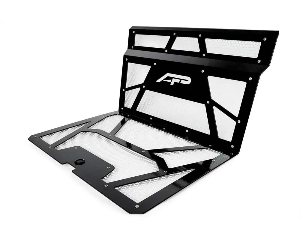 Agency Power AP-RZR-111-FGB-MWHT Vented Engine Cover Gloss Black | White Polaris RZR XP 1000 | XP Turbo