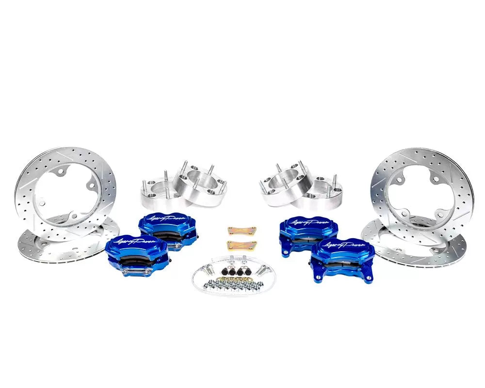 Agency Power AP-RZR-460-BLU Big Brake Kit Front and Rear Blue Ice Polaris RZR Turbo