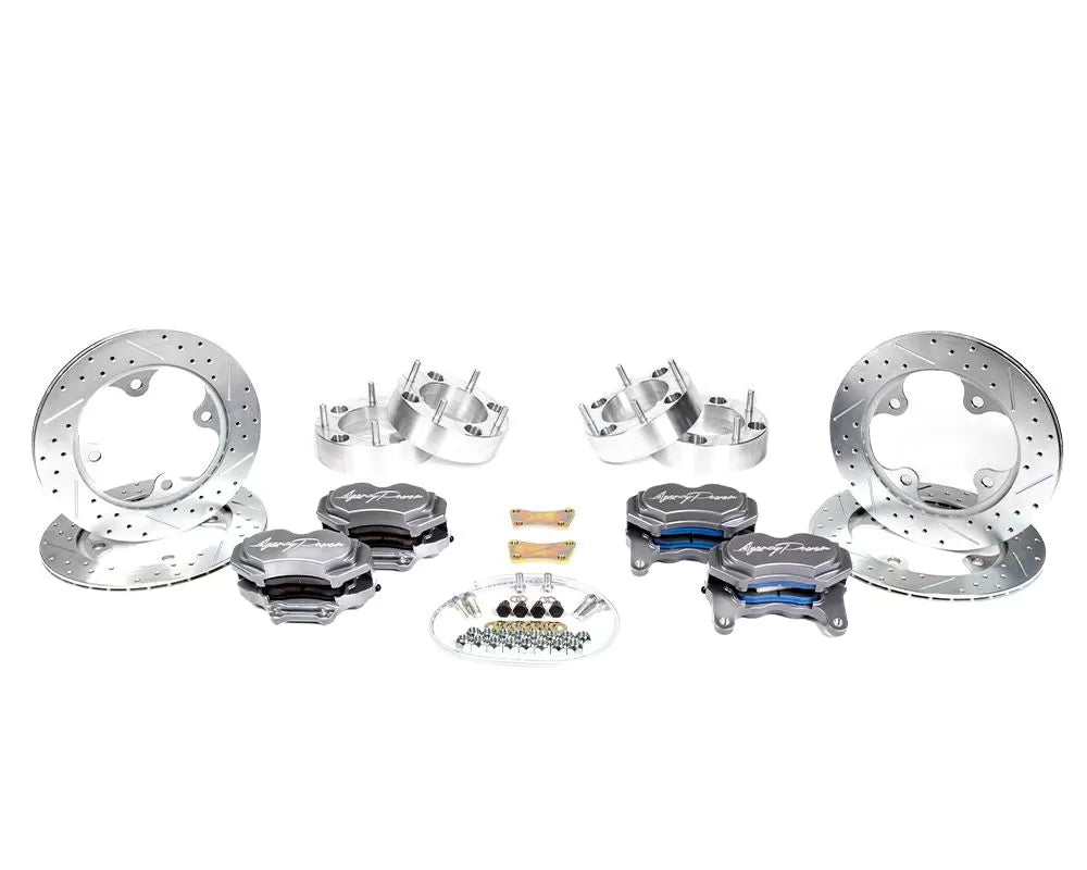 Agency Power AP-RZR-460-GRY Big Brake Kit Front and Rear Graphite Gray Polaris RZR Turbo