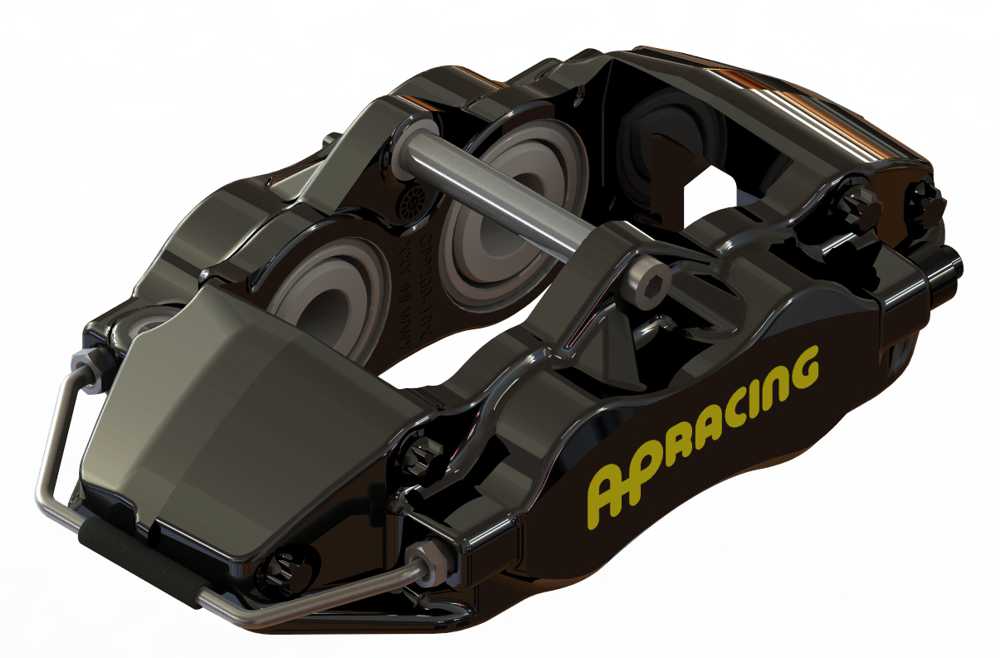 AP RACING CP9200-3S0BG BRAKE CALIPER 4-PISTON RADIAL LHT (BLACK)