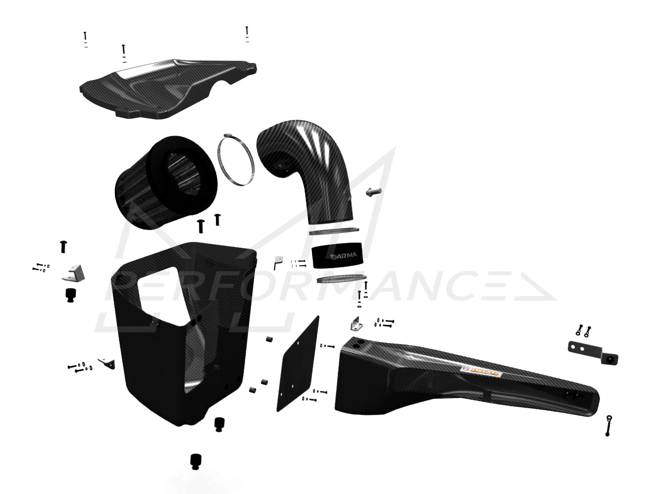 Armaspeed Audi B9 2.0T A4 Carbon Fibre Cold Air Intake