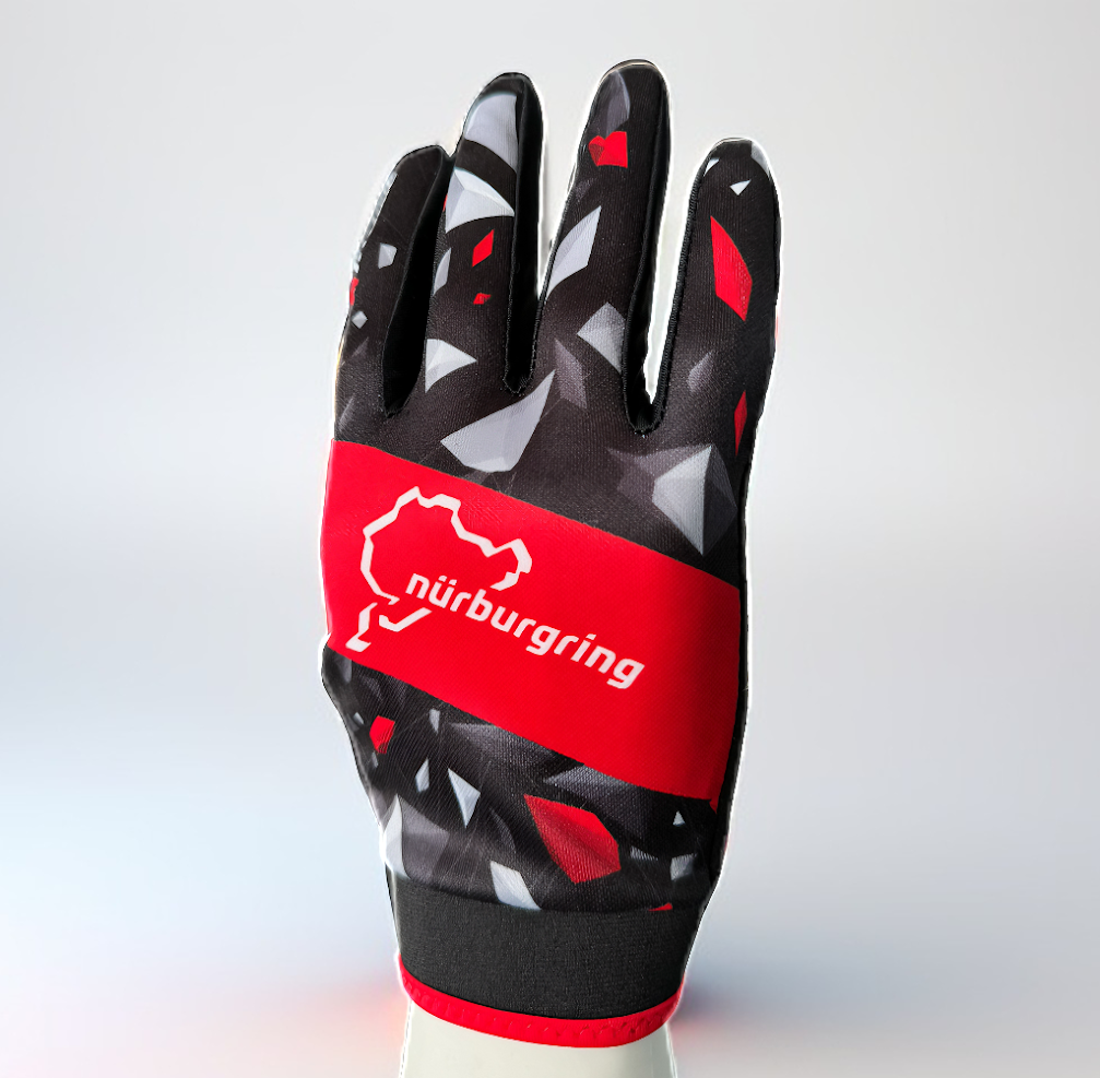 ARD AT-NBRKTGLOVESSH-M KARTING GLOVES SHORT VERSION NURBURGRING EDITION , SIZE M OFFICIALLY LICENSED NURBURGRING PRODUCT