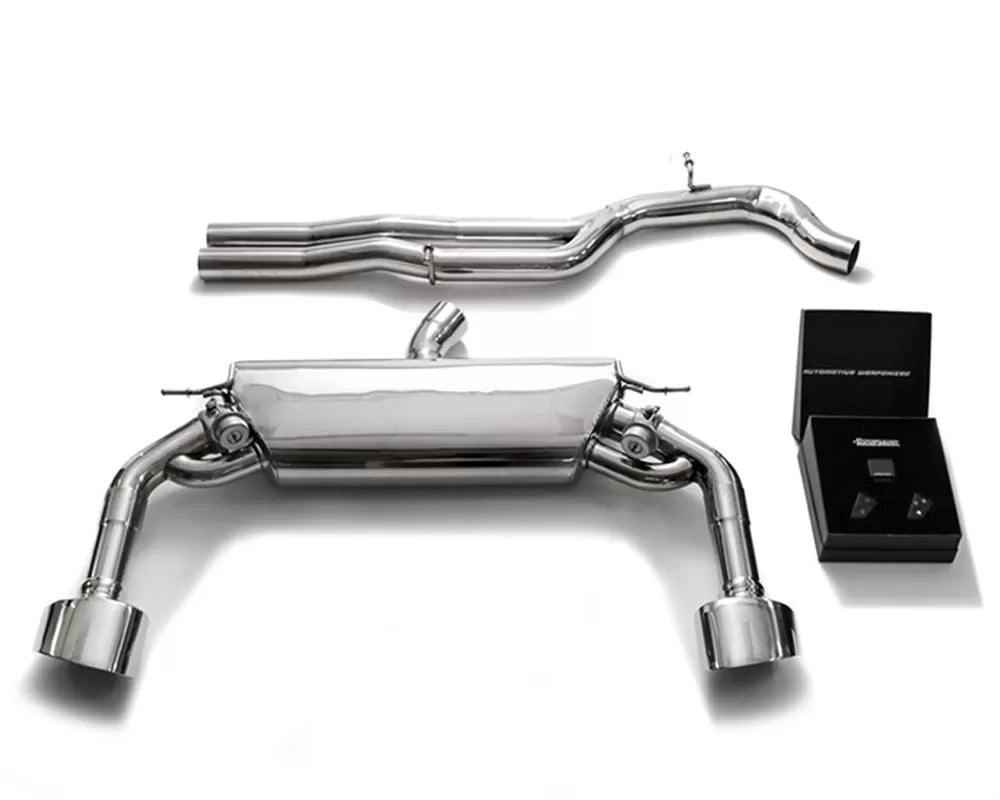 Armytrix Valvetronic Exhaust System Audi Turbo RS3 8V with Chrome Silver Tips