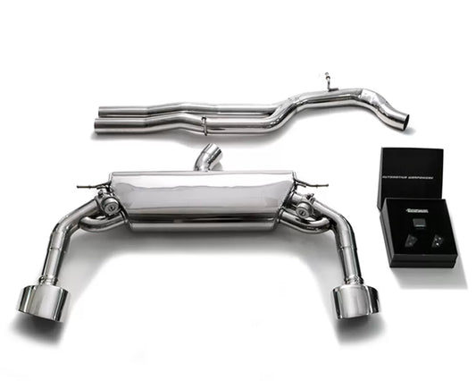 Armytrix Valvetronic Exhaust System Audi Turbo RS3 8V with Chrome Silver Tips