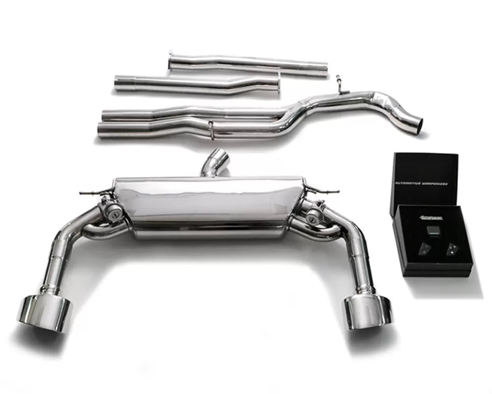 Armytrix Valvetronic Exhaust System Audi Sportback RS3 8V with Chrome Silver Tips