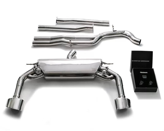 Armytrix Valvetronic Exhaust System Audi Sportback RS3 8V with Chrome Silver Tips