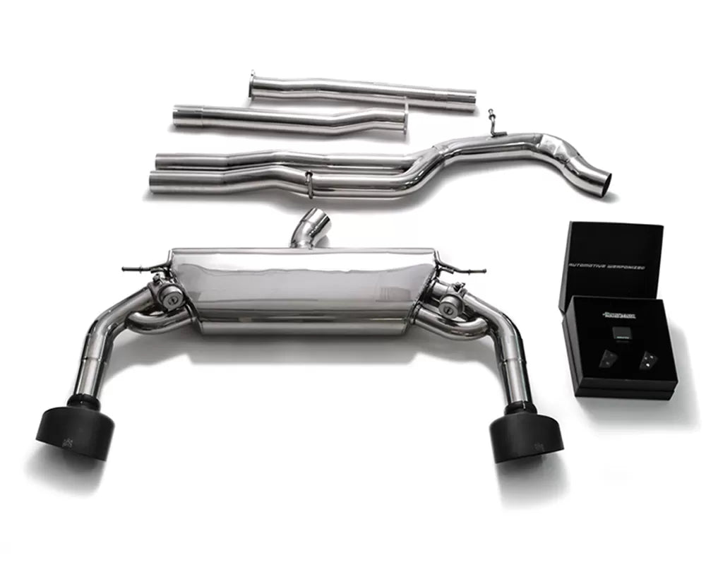 Armytrix Valvetronic Exhaust System Audi Sportback RS3 8V with Matte Black Tips