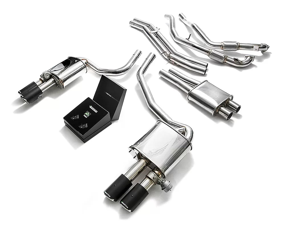 Armytrix Valvetronic Exhaust System Audi S4 S5 with Carbon Tips