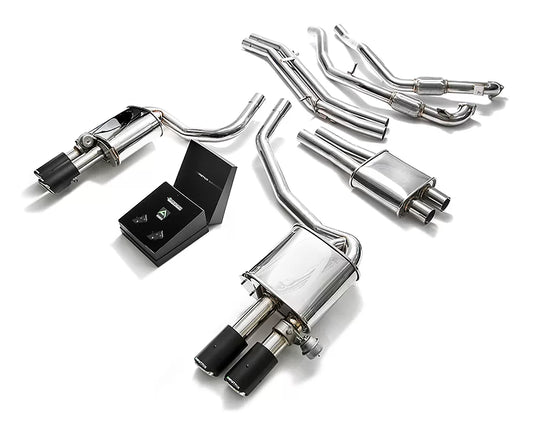 Armytrix Valvetronic Exhaust System Audi S4 S5 with Carbon Tips