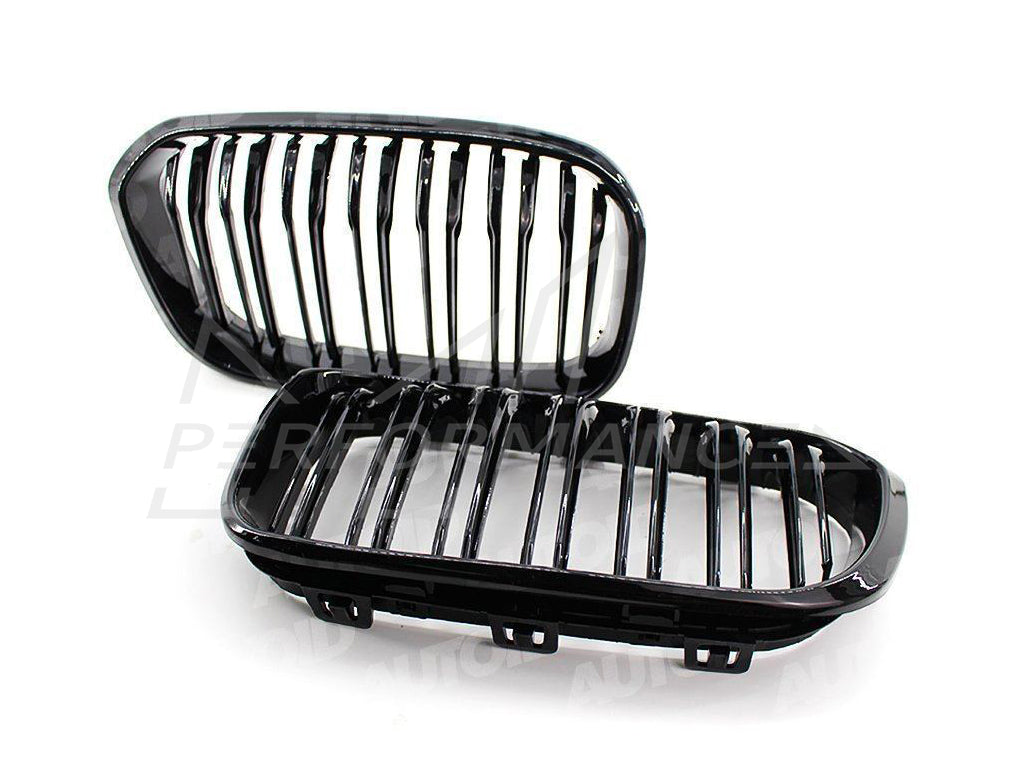 AUTOID BMW F20 F21 LCI Gloss Black Kidney Grilles (Inc. 118i, 125i, M135i & M140i)